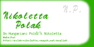 nikoletta polak business card